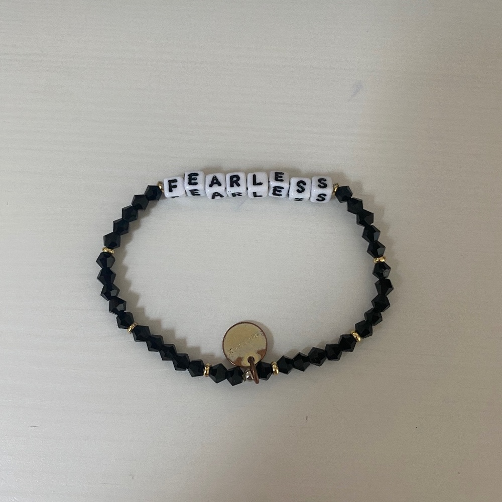 Little Words Project - Fearless Beaded Stretch Bracelet